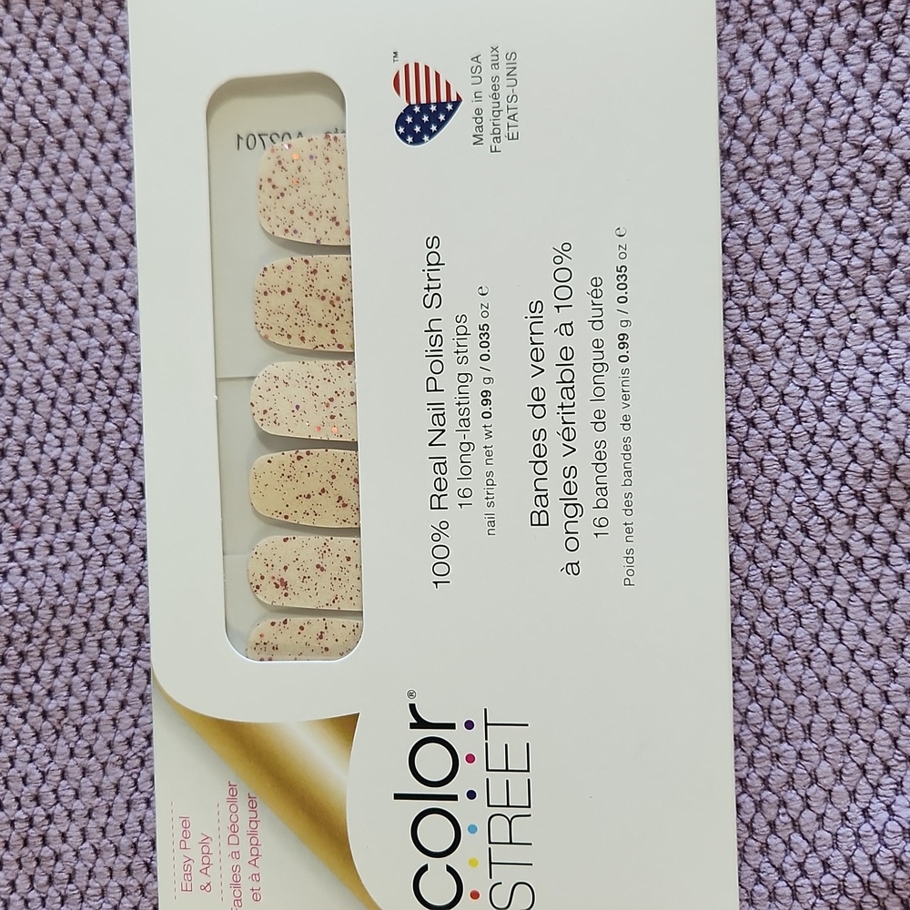 Color Street Fancy Pants Clear Glitter Overlay